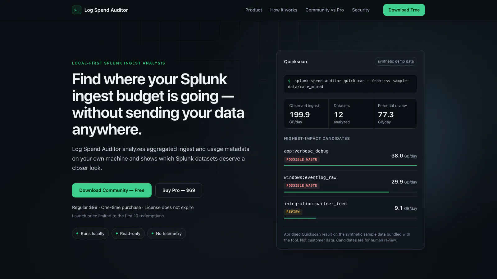 Log Spend Auditor gallery image