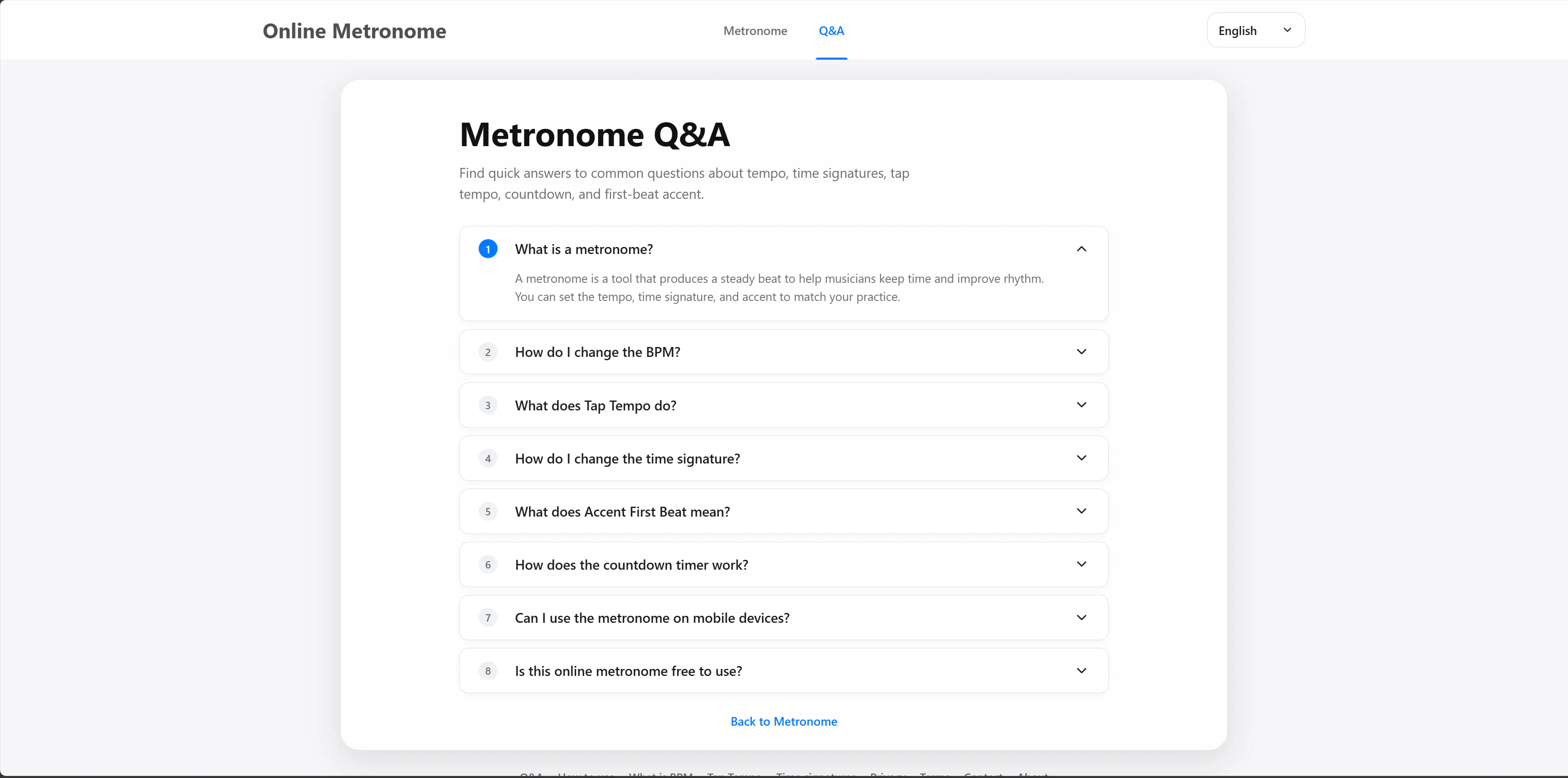 Free Online Metronome gallery image