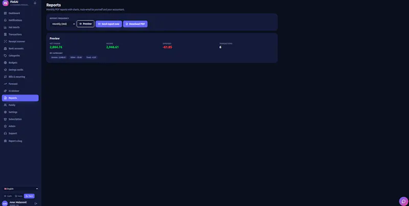 FinsAI screenshot 1