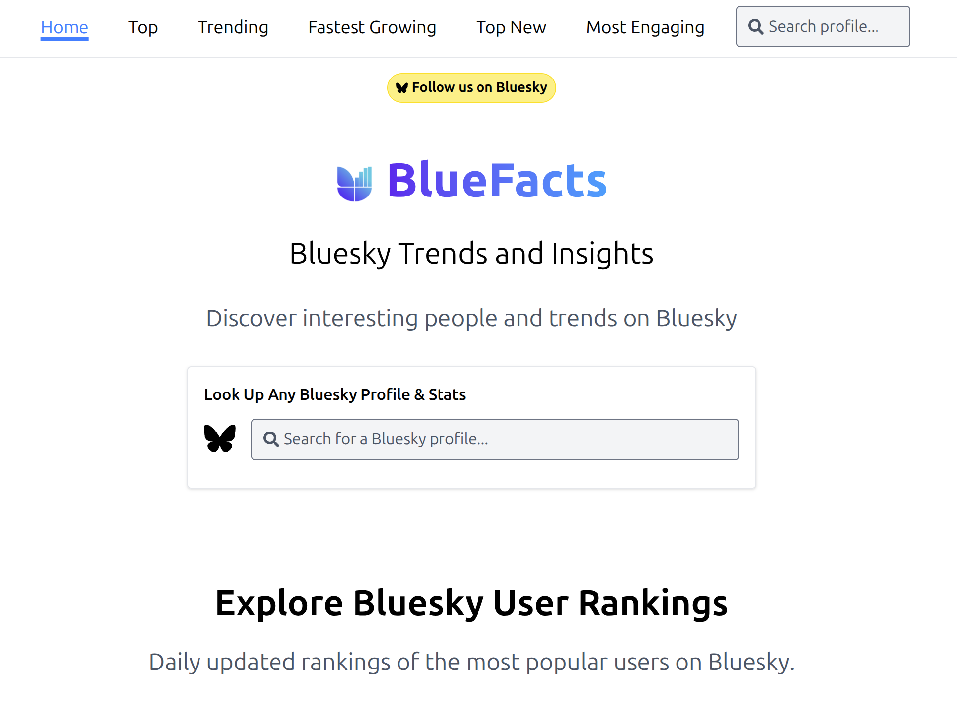 BlueFacts - Bluesky trends and insights media 2