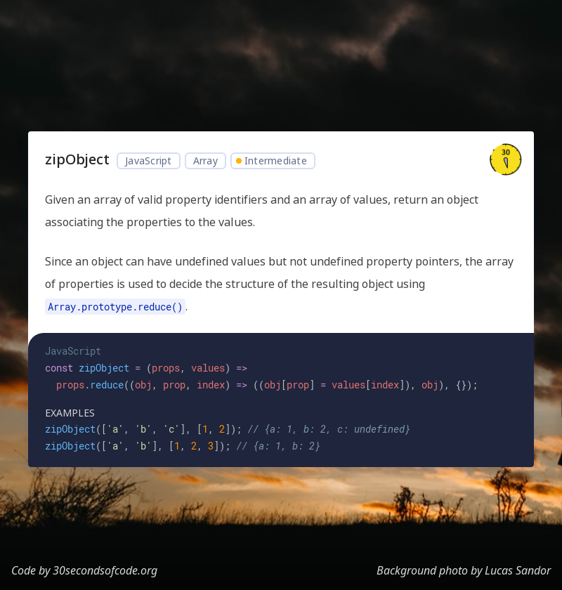 30 seconds of code gallery image