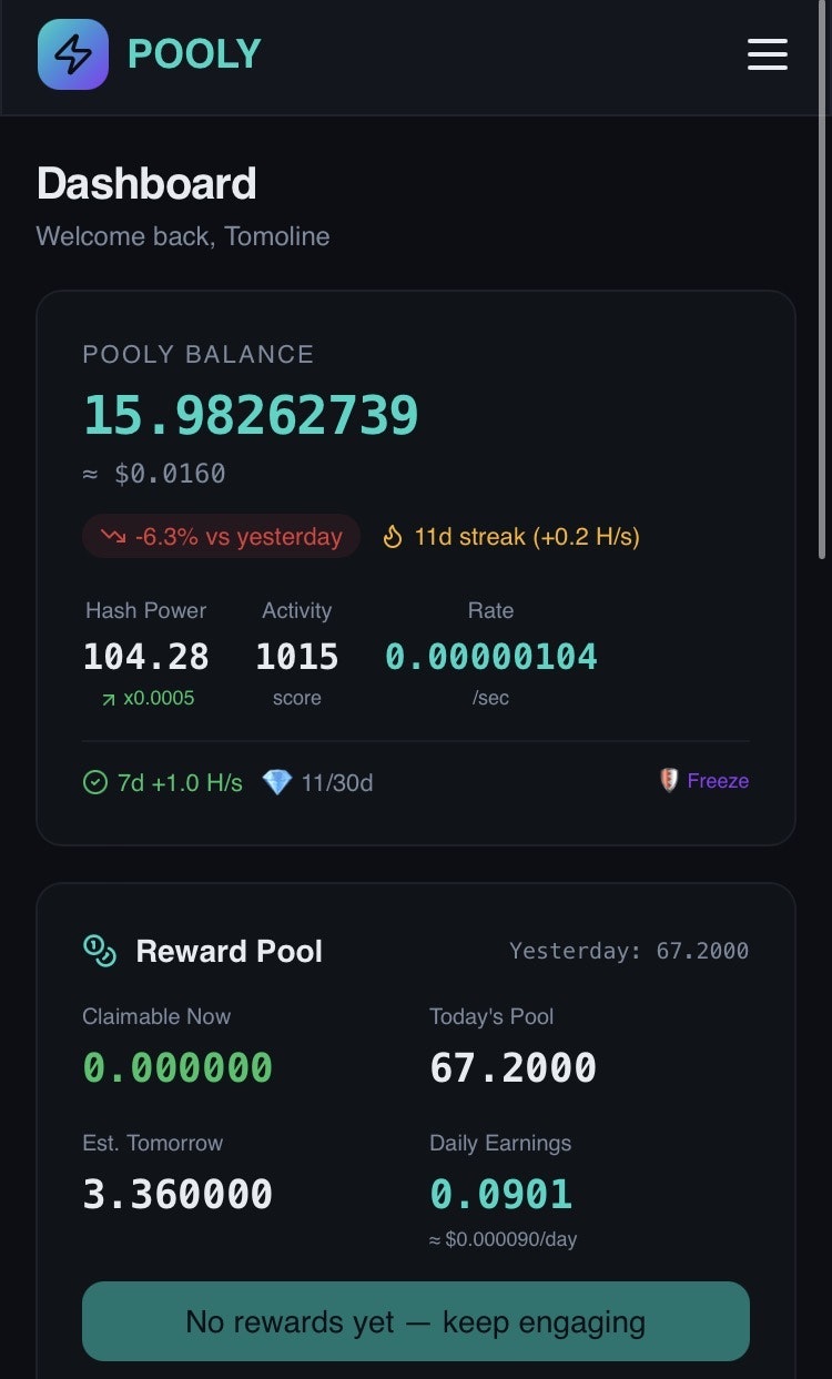 Pooly — Crypto Mining Simulation gallery image