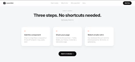 Launchlist gallery image