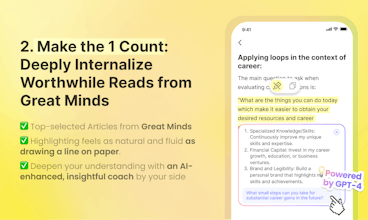 Mindful reading promoted through one hand-picked article a day