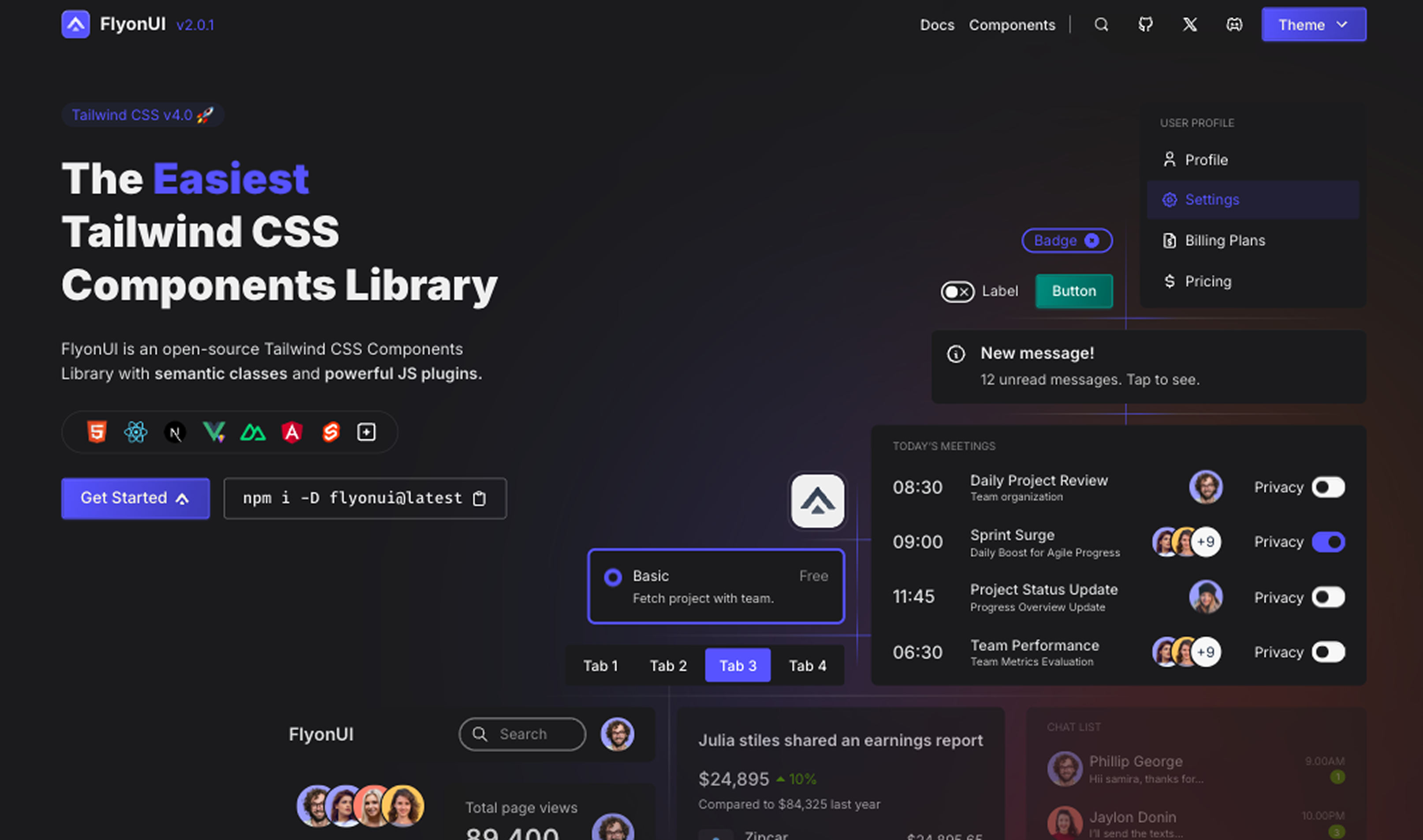 FlyonUI 2.0 media 7