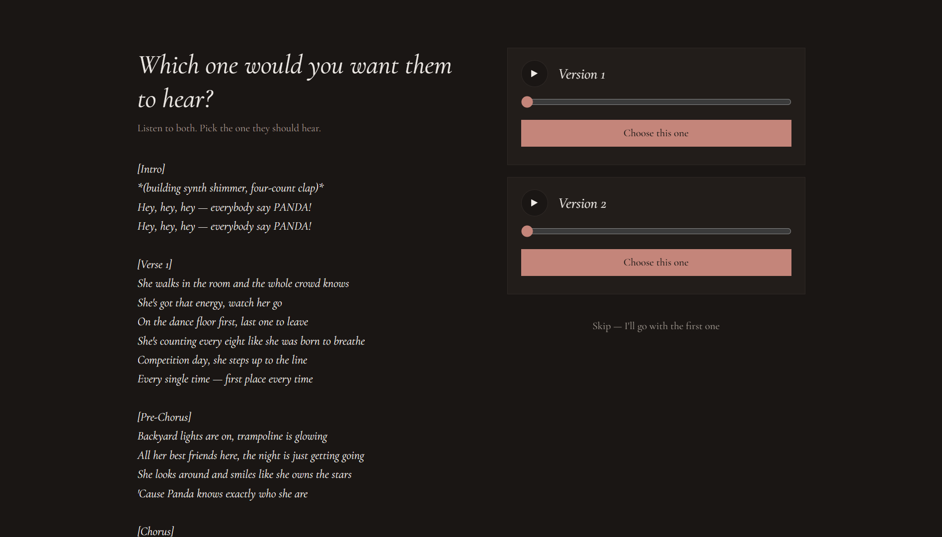 songfor.me gallery image