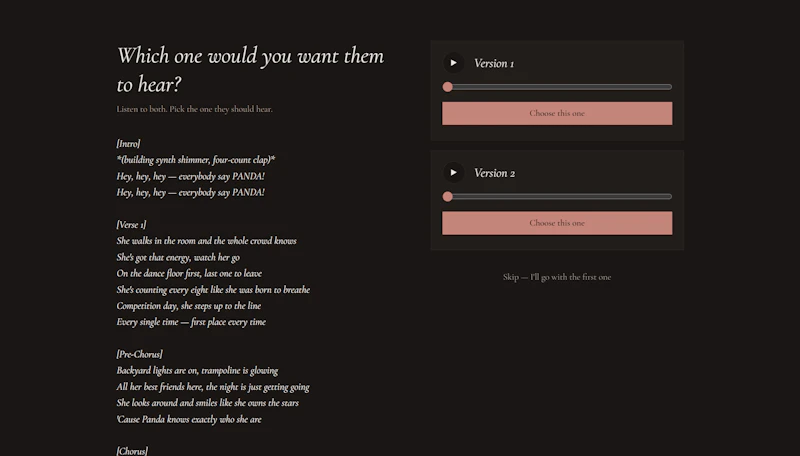 songfor.me screenshot 4