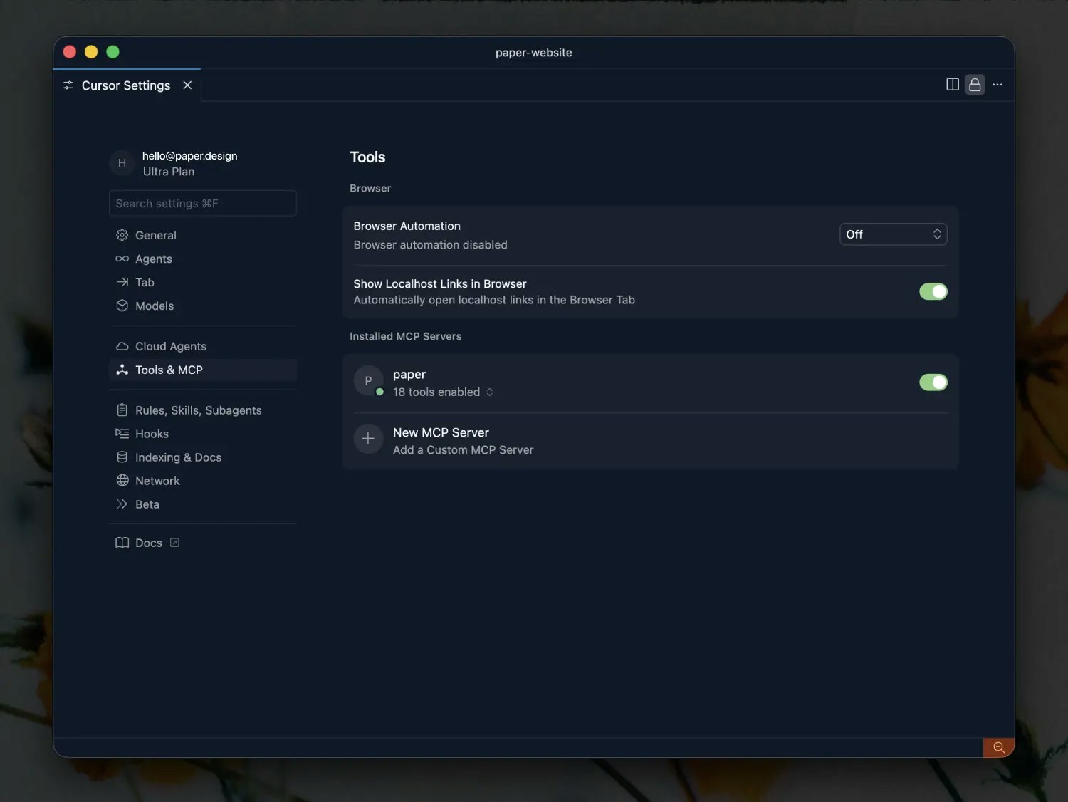 Paper design: MCP and Desktop - Screenshot 2 showing product features and functionality