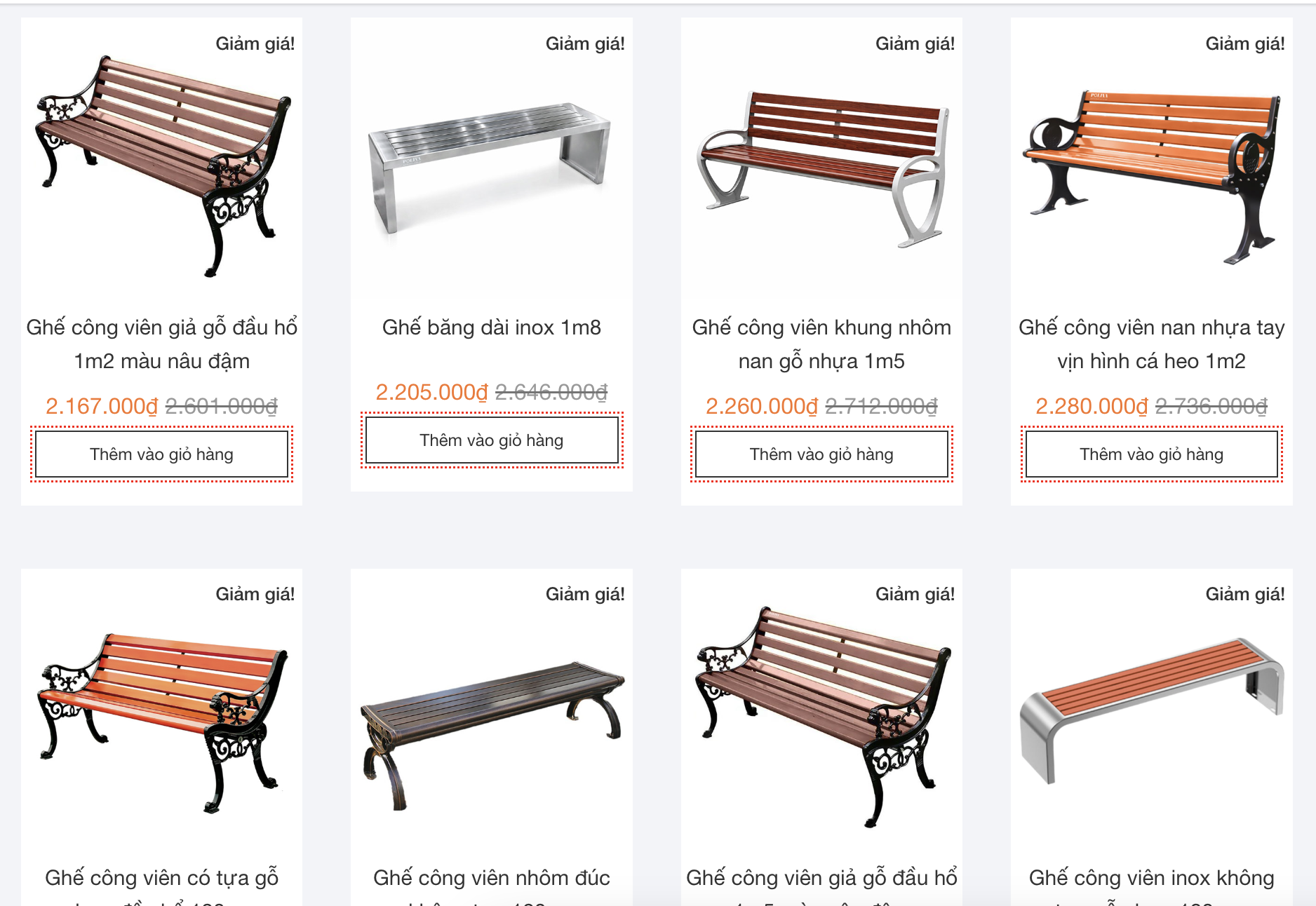 Ghế Công Viên Chất Lượng Cao Chính Hãng gallery image
