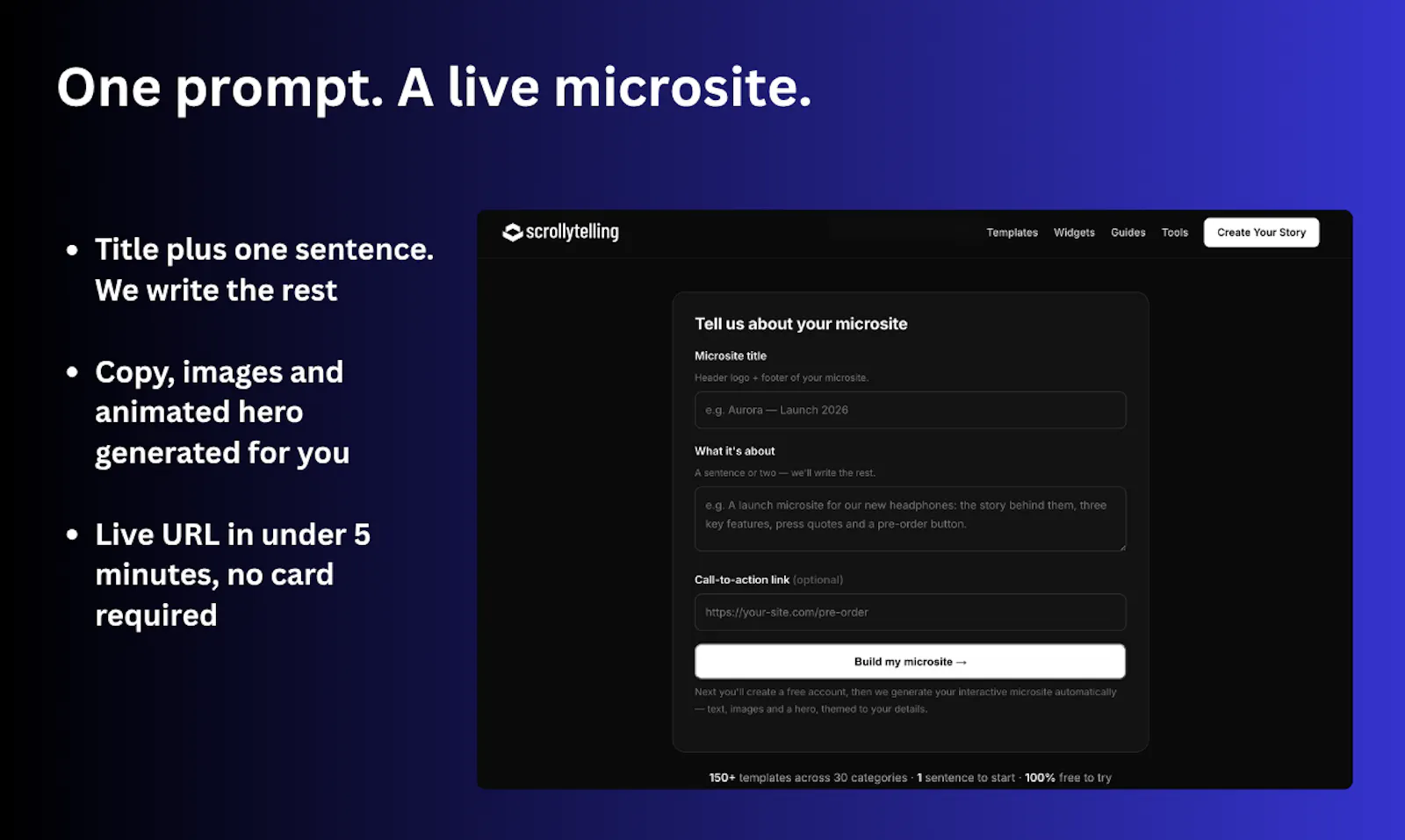 Microsite Builder by Scrollytelling screenshot 3