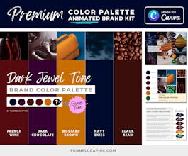 Canva Dark Jewel Color Palette gallery image