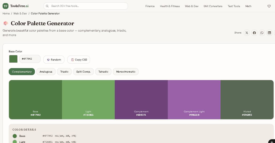 ToolsFree.ai - Screenshot 5 showing product features and functionality