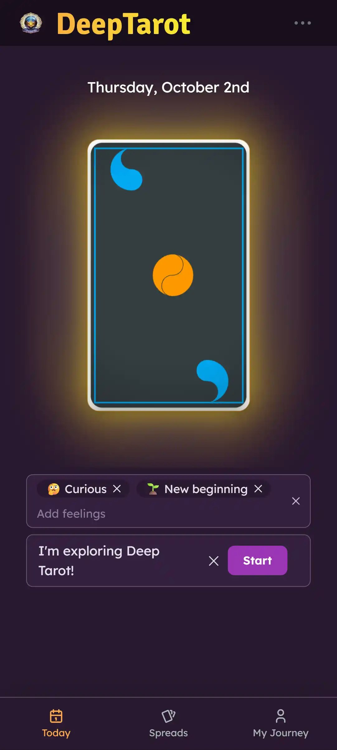 Diepe Tarot - De beste tarot-app met 3D-animaties, AI en 0-tracking! media 2