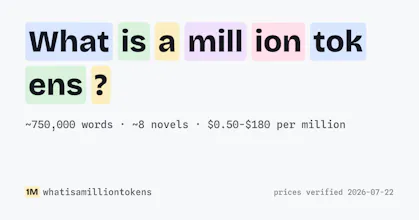 What Is a Million Tokens gallery image