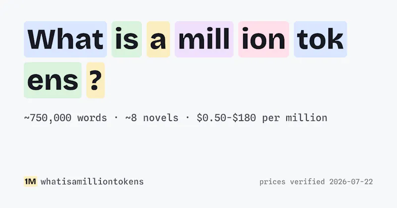  What Is a Million Tokens screenshot 1