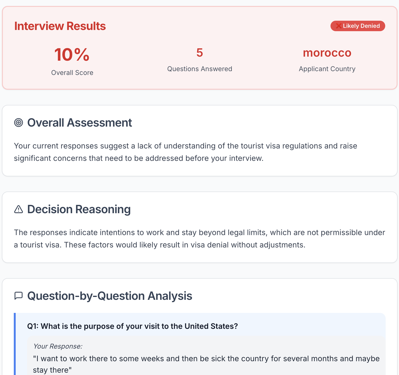 US Visa Interviews with AI  gallery image