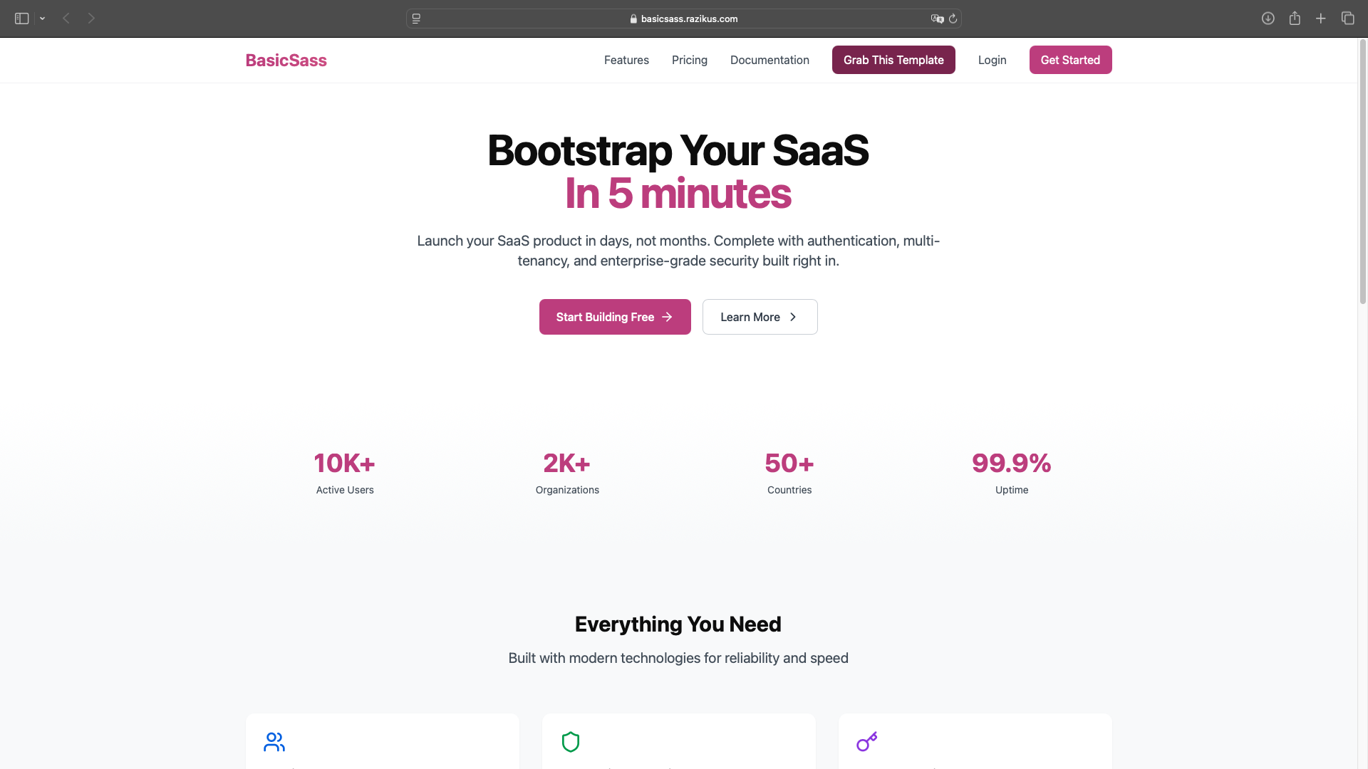 قالب Supabase Next.js SaaS المجاني media 5