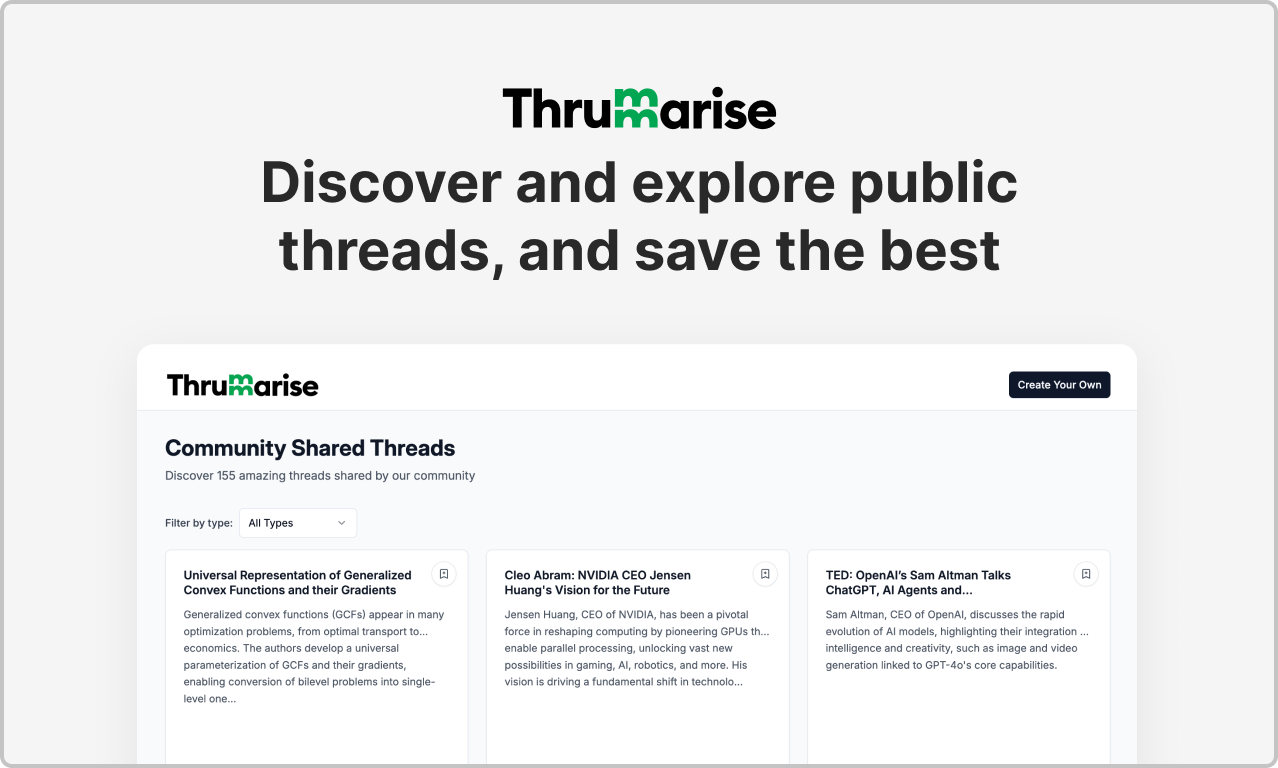 thrummarise - 将您喜欢的内容汇总到可读的线程中媒体5