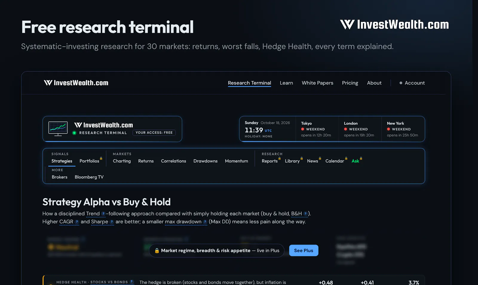 InvestWealth Research Terminal screenshot 1