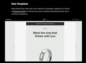 React Email 6.0 by Resend 畫廊圖片