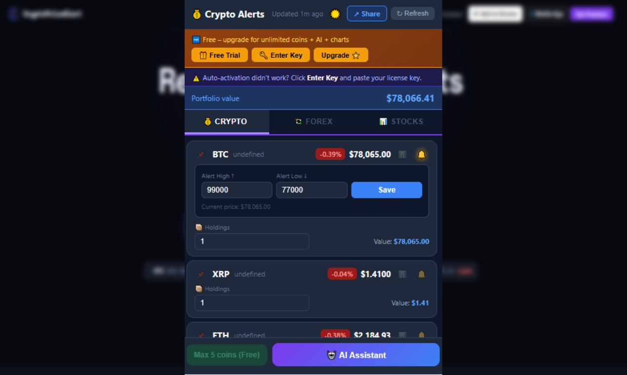 Crypto Price Alert gallery image