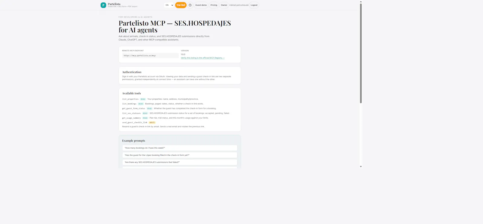 Partelisto screenshot 1