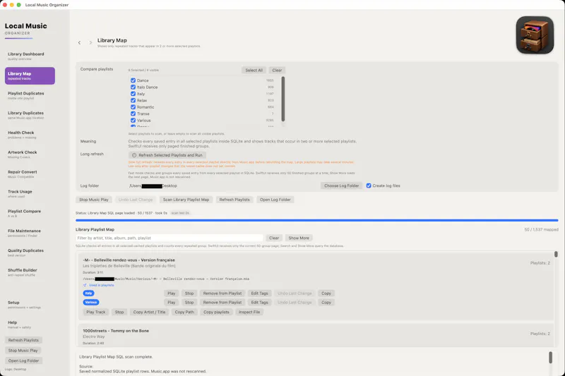 Local Music Organizer for Mac screenshot 5