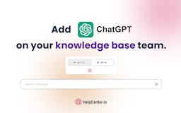 HelpCenter.io plugin for ChatGPT media 1