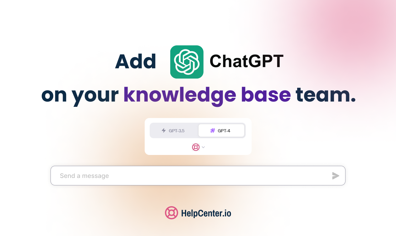 chatgpt 용 helpcenter.io 플러그인 - 채팅으로 지식 기반을 유지하십시오 미디어 1