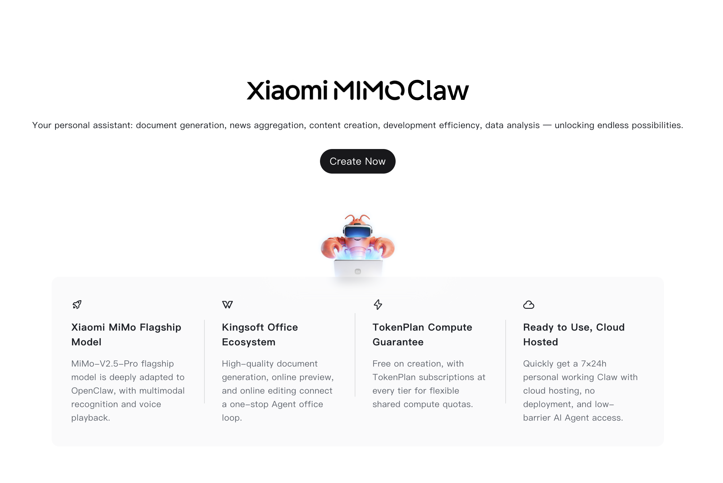 Xiaomi MiMo Claw gallery image