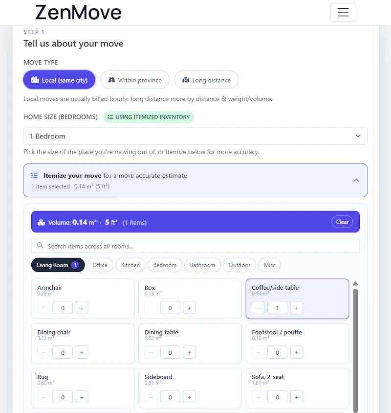 Zenmove screenshot 1