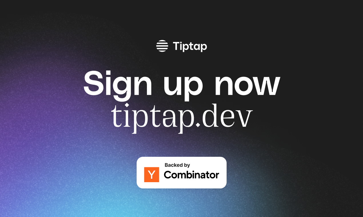 Tiptap - Developer Toolkit для создания совместных приложений медиа 9