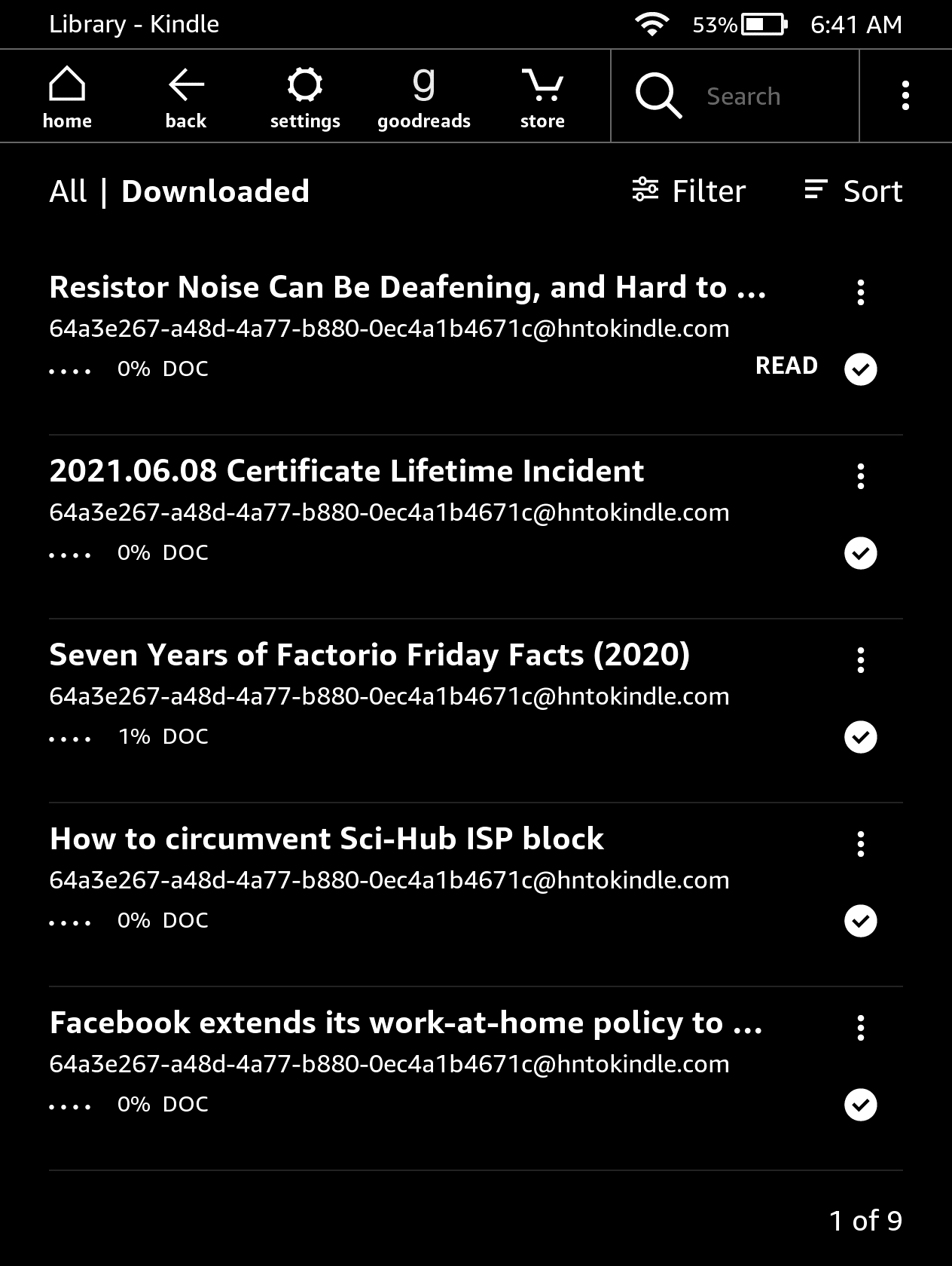 HN to Kindle gallery image