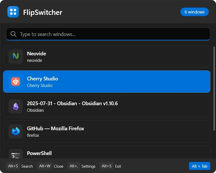 FlipSwitcher
