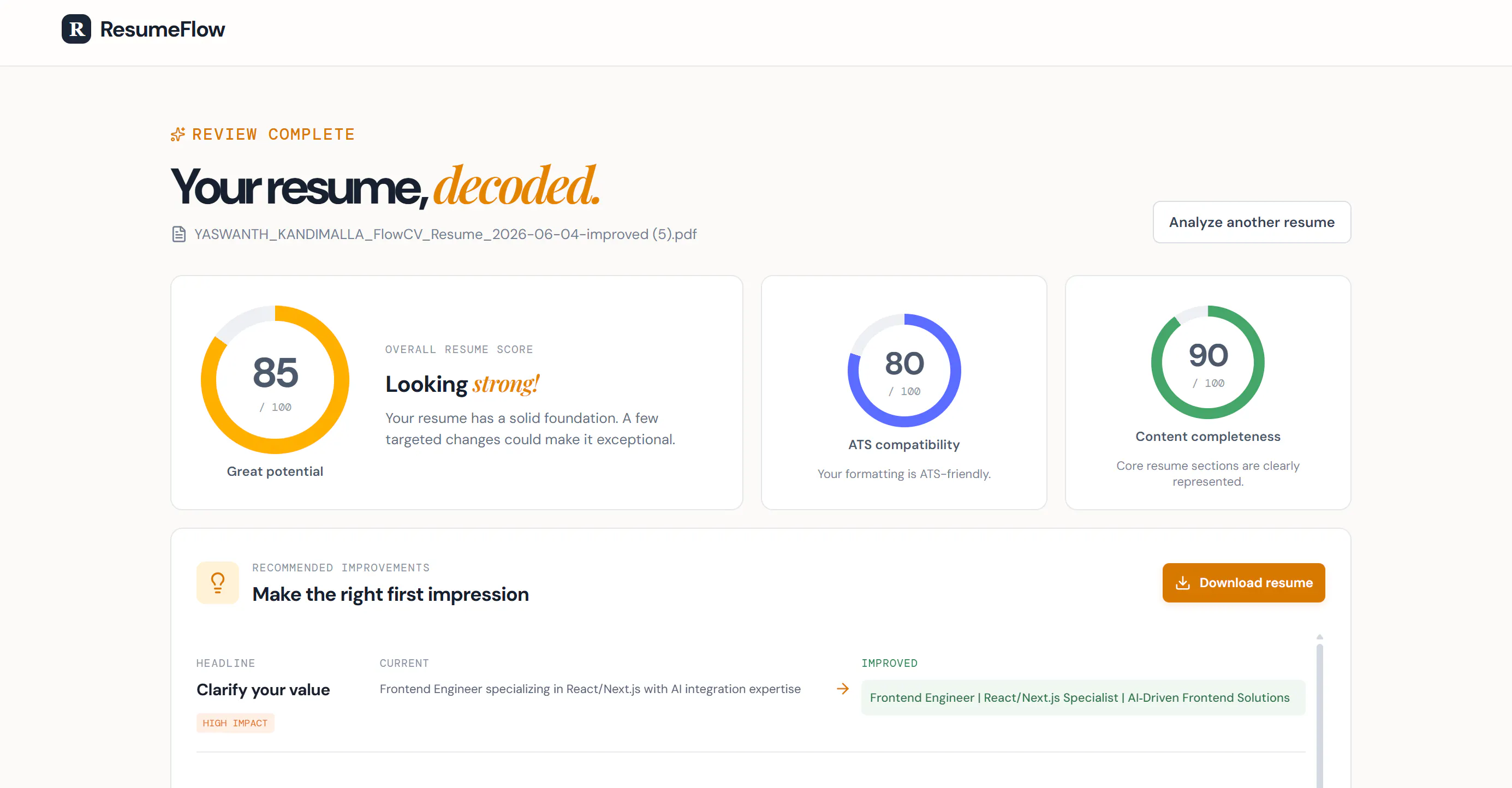 ResumeFlow gallery image
