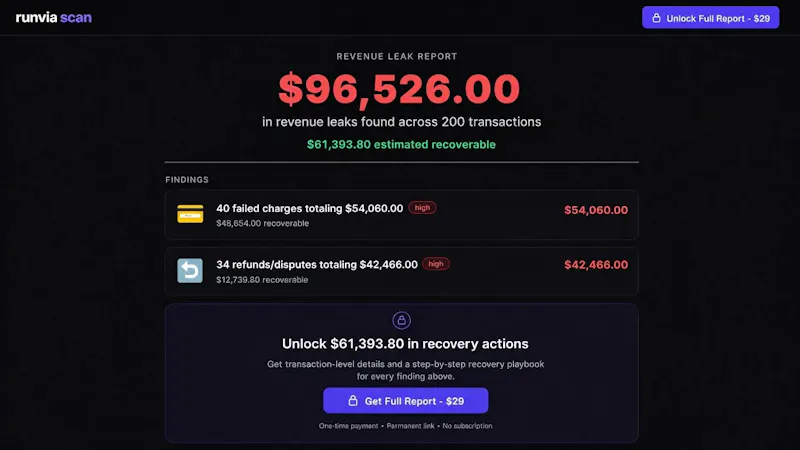 Runvia Scan screenshot 1 (video preview)