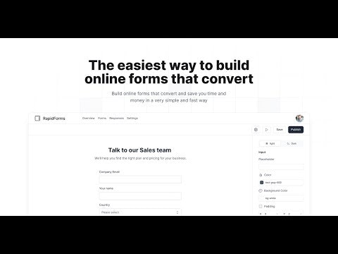 startuptile Rapidforms-Build online forms that convert and save you time and money