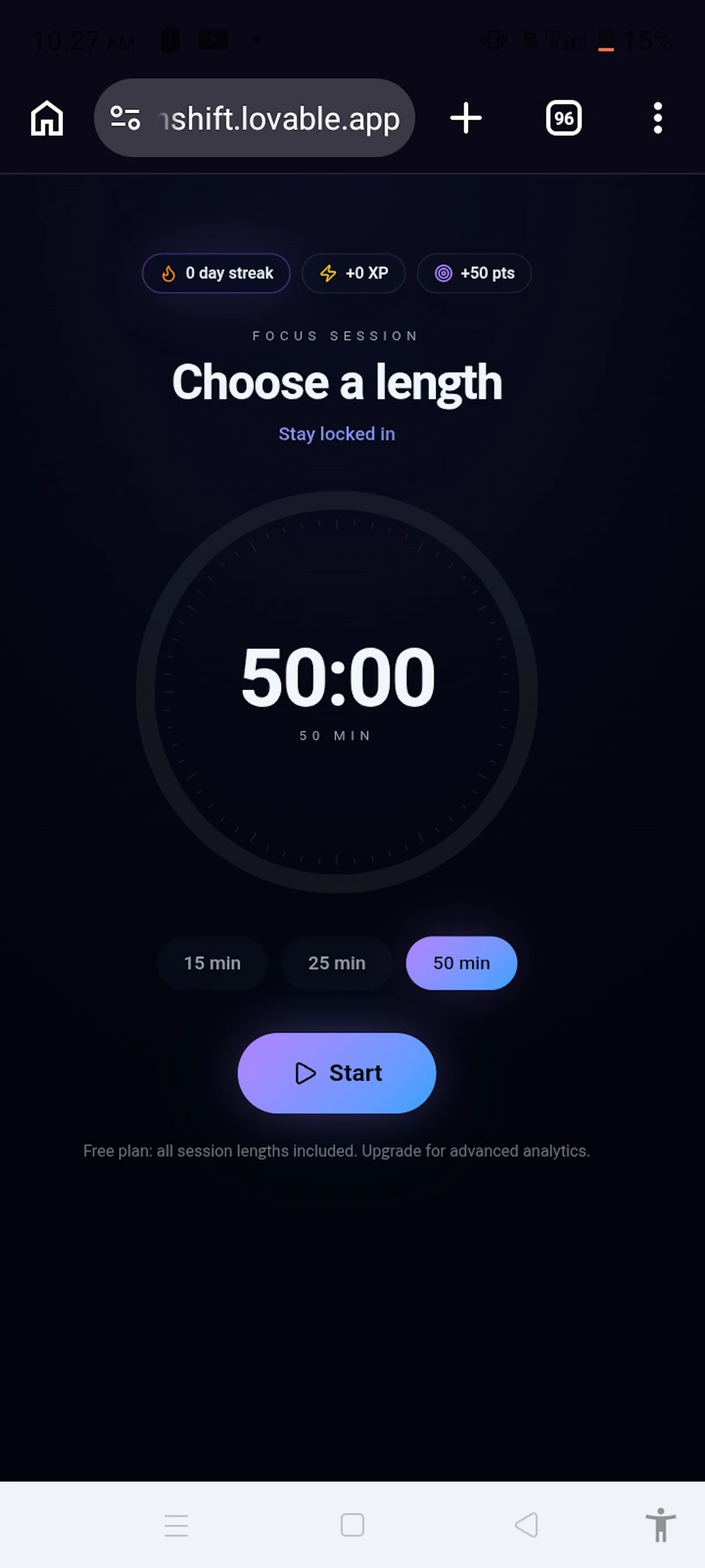 Attenshift  screenshot 1