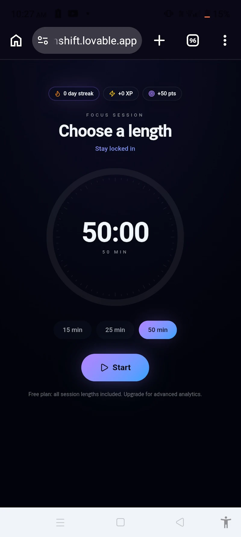 Attenshift  screenshot 1