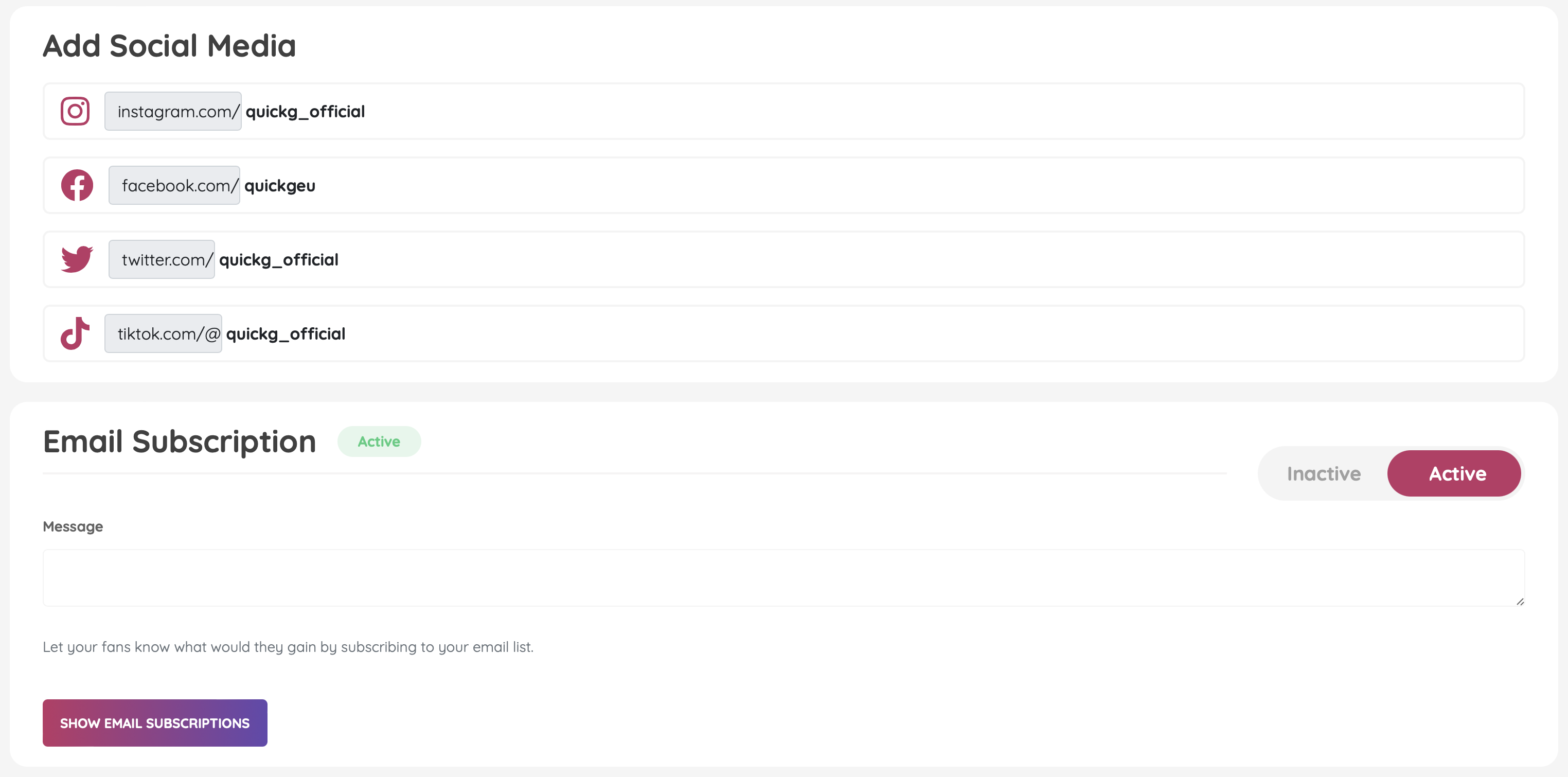 Rápido - Solución de redes sociales todo en uno para personalidades de Internet media 4