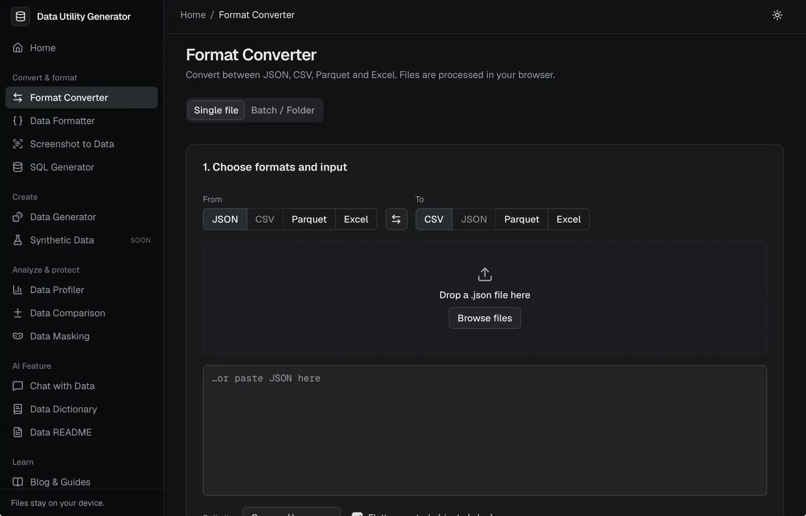 Data Utility Generator gallery image