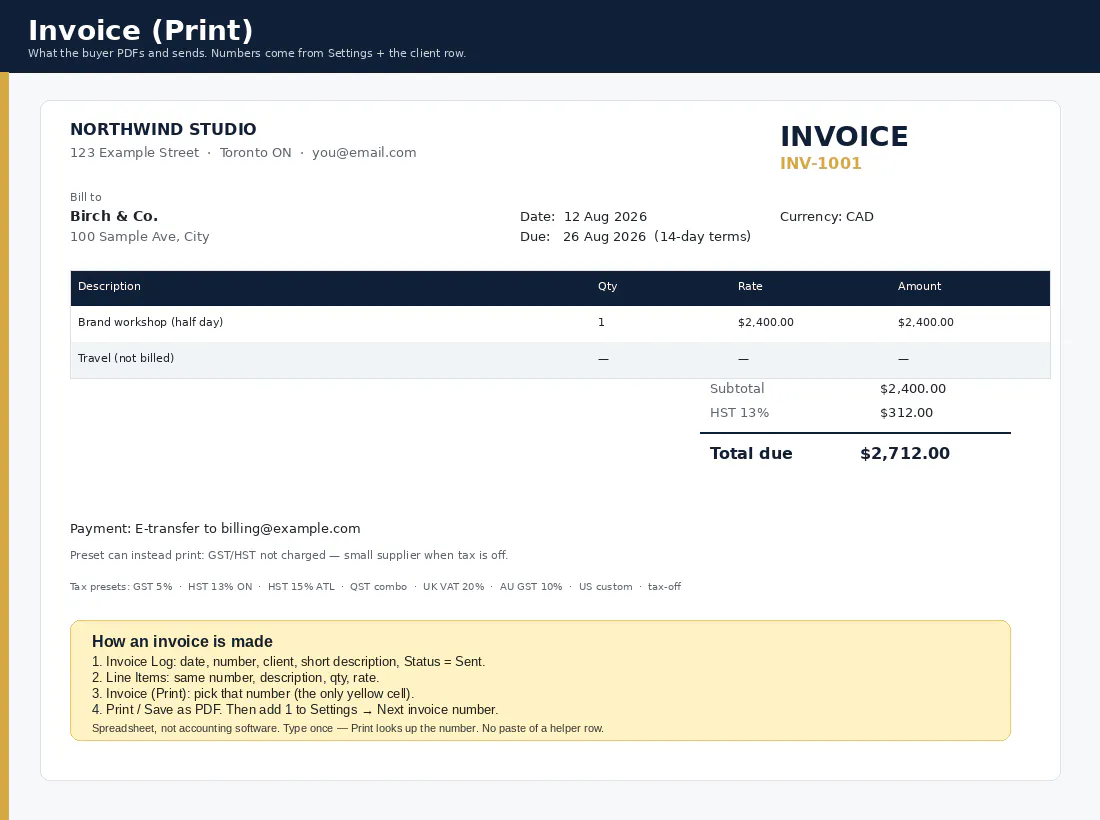 Solo Invoice OS gallery image