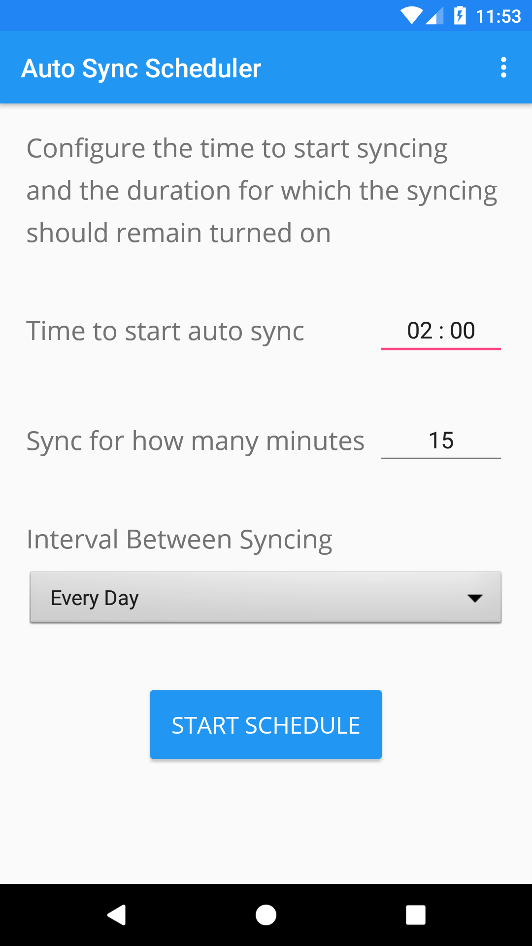 Schedule Auto Sync and Save Battery gallery image
