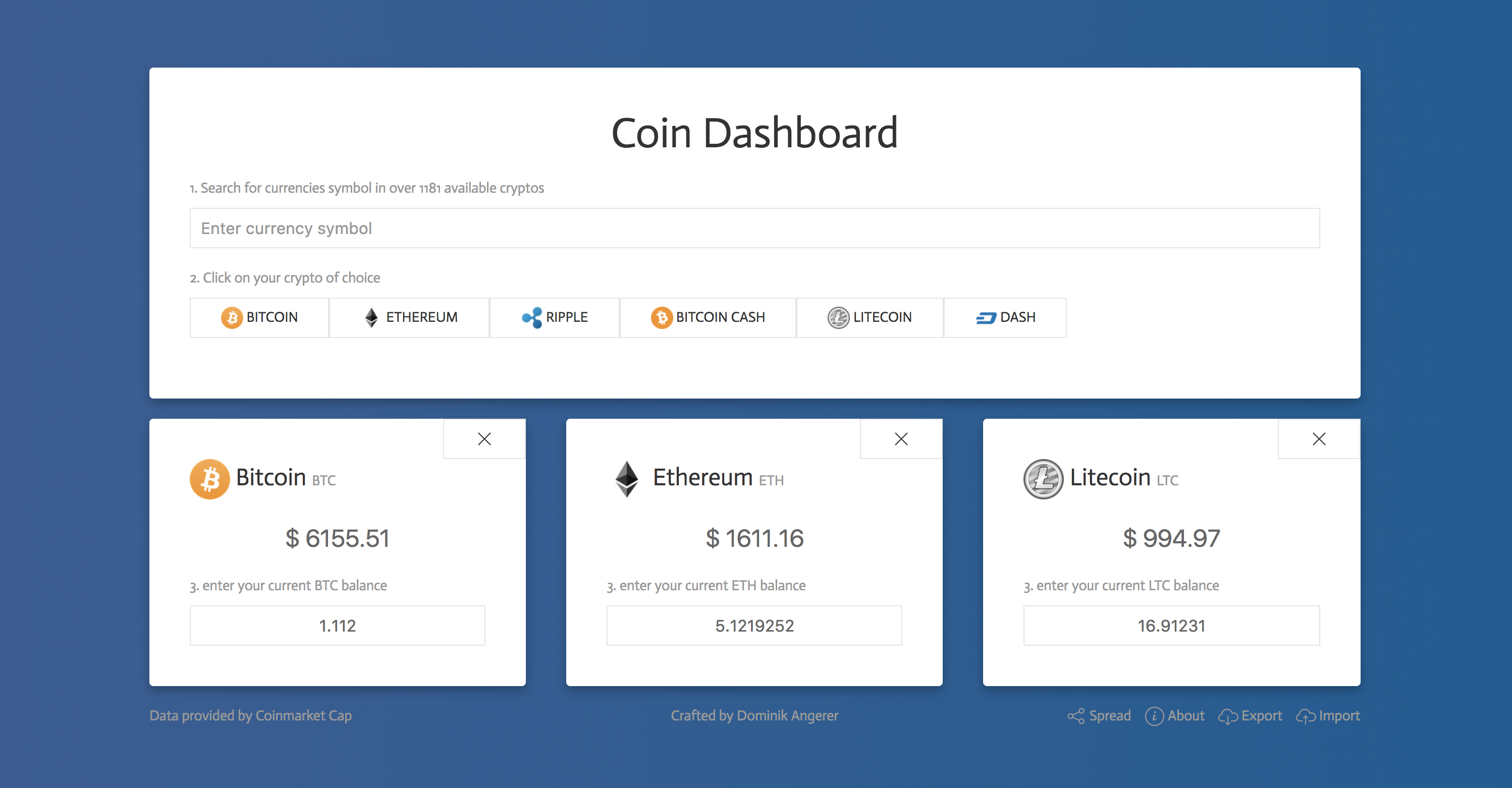 CoinDashboard Beta gallery image