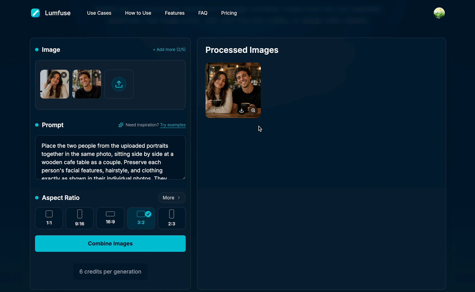 Lumfuse AI Image Combiner screenshot 4