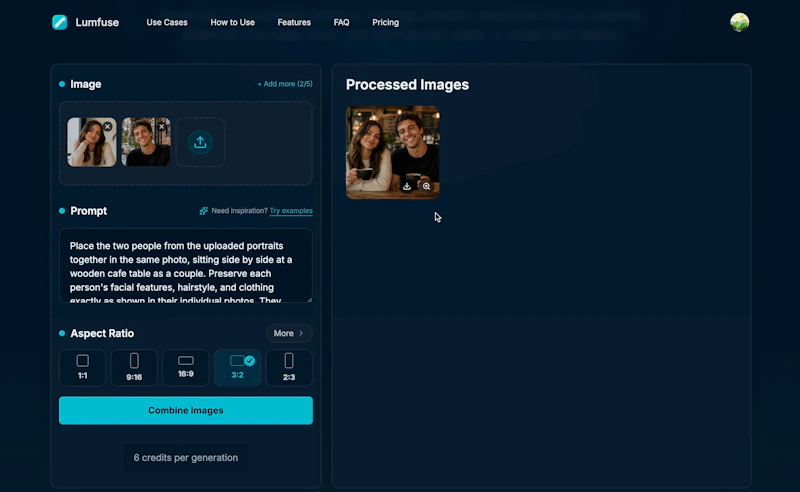 Lumfuse AI Image Combiner screenshot 4