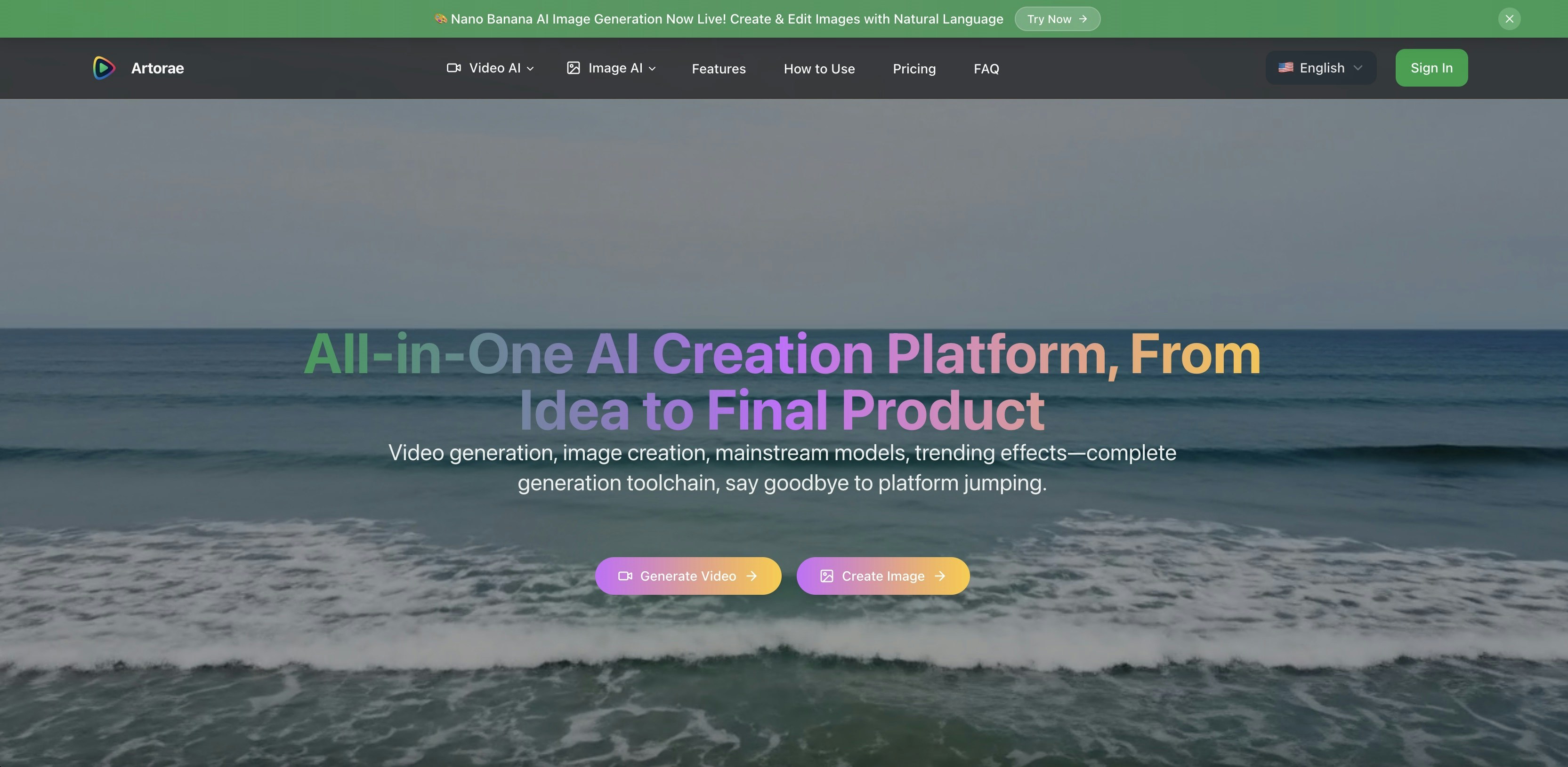 Média Artorae - Plateforme de création d'IA tout-en-un, de l'idée au produit final. 1