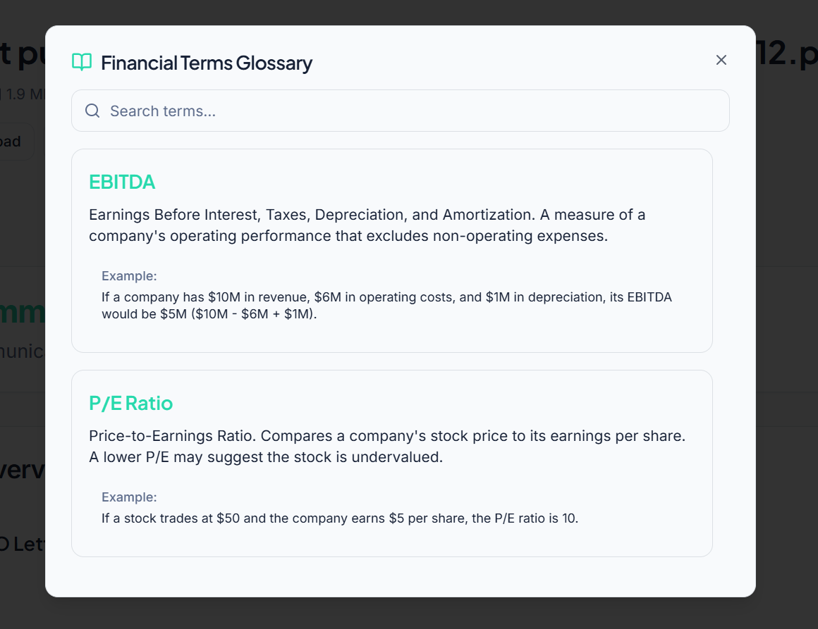 AI Financial Report (10K, Q, etc)  gallery image
