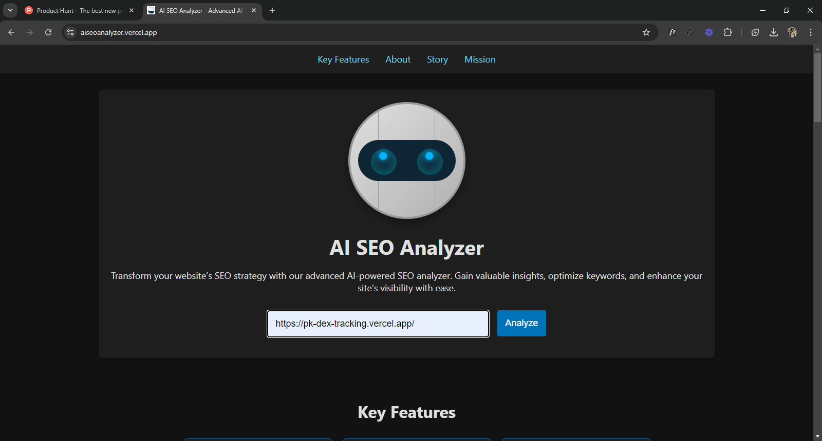 AI SEO Analyzer gallery image