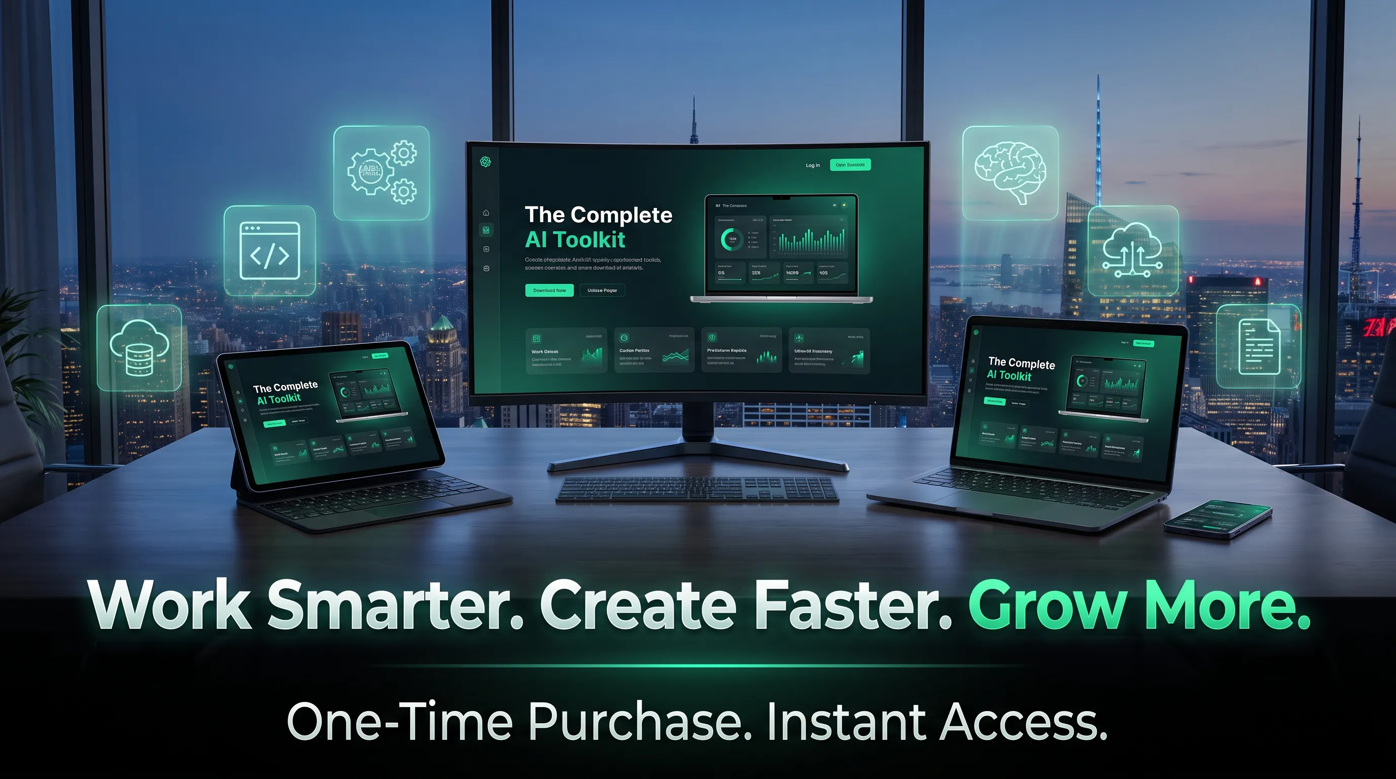 6 focused AI tools All-in-one workspace gallery image